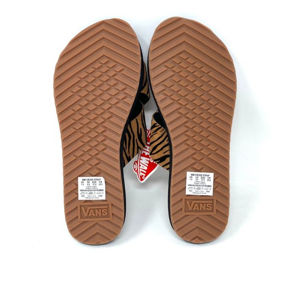 💖MEGA SALE💖VANS Sandal Animal Stripes Black Brown Multi Women's  VN0A4U1ZA2X - Picture 5 of 7